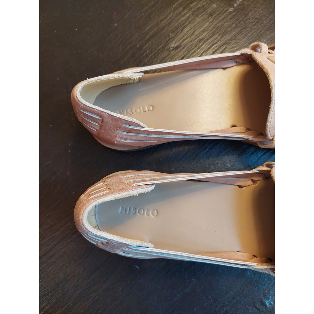 Nisolo Wmns Desert Rose Leather Huarache Strappy Flat Sandal Size 7.5M NEW! $138 - Picture 6 of 12